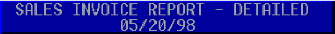 Keystroke POS for DOS